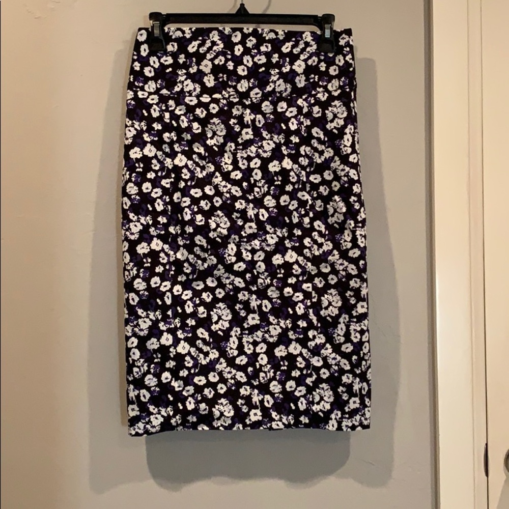 Floral pencil skirt